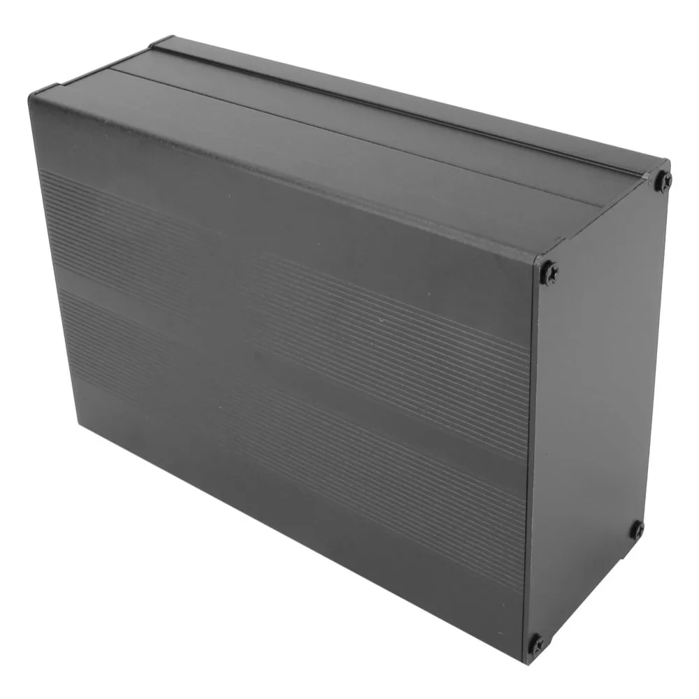 Heat Dissipation 55x106x150mm Aluminum Project Box Split Body Sand Blast PCB Enclosure Enclosure Case Audio Amplifier