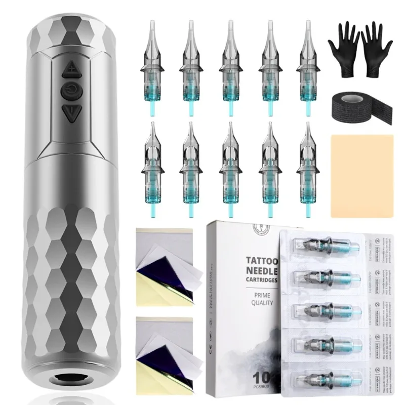 

Wireless tattoo machine full set of battery tattoo pen wireless tattoo integrated
