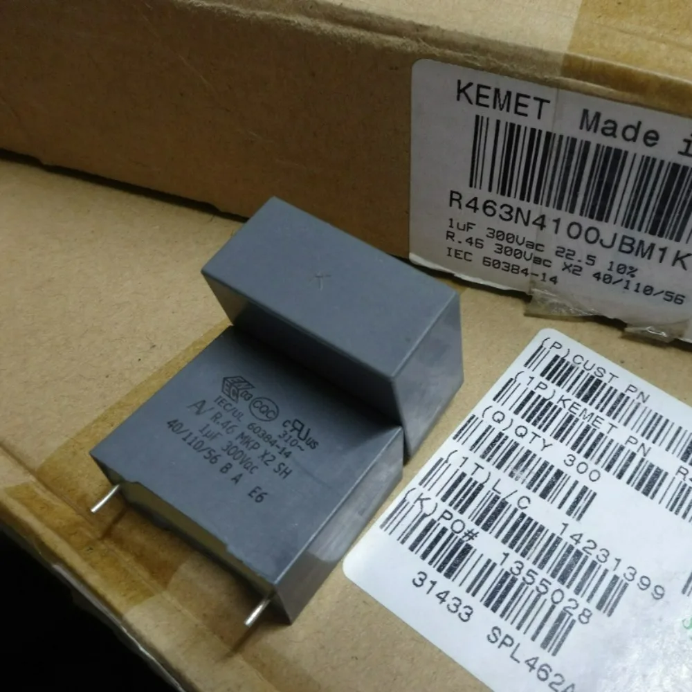 5pcs/lot AV R46 MKP 1.0uf 300VAC 1uf 1u0 105 K Brand New 22mm Film Capacitor R463N4100JBM1K