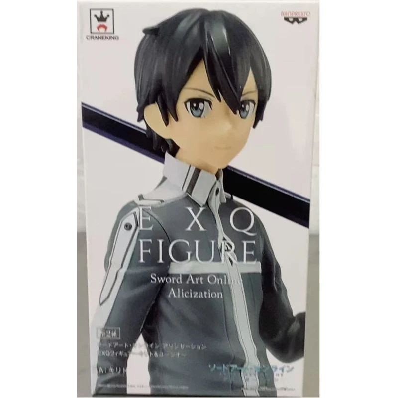 In Stock Original Bandai BANPRESTO EXQ Kirigaya Kazuto Eugeo Action Figure Animation Toy Gift Model Collector Anime Genuine