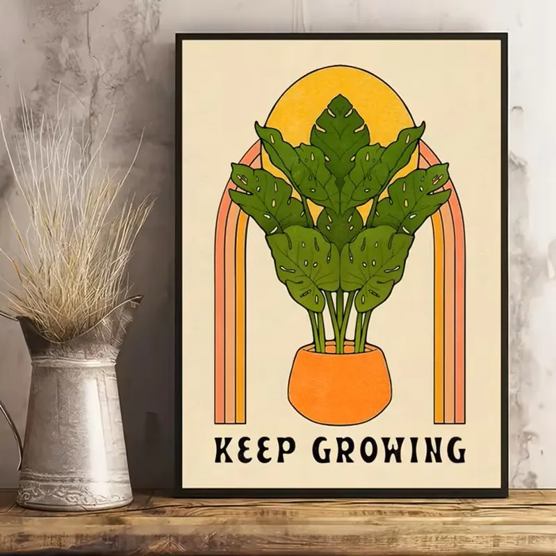 

Bohemian-style Art Printing Turtle-back Bamboo Plant Canvas Posters Living Room Wall Art Wall Decoration Home Decoration Prints