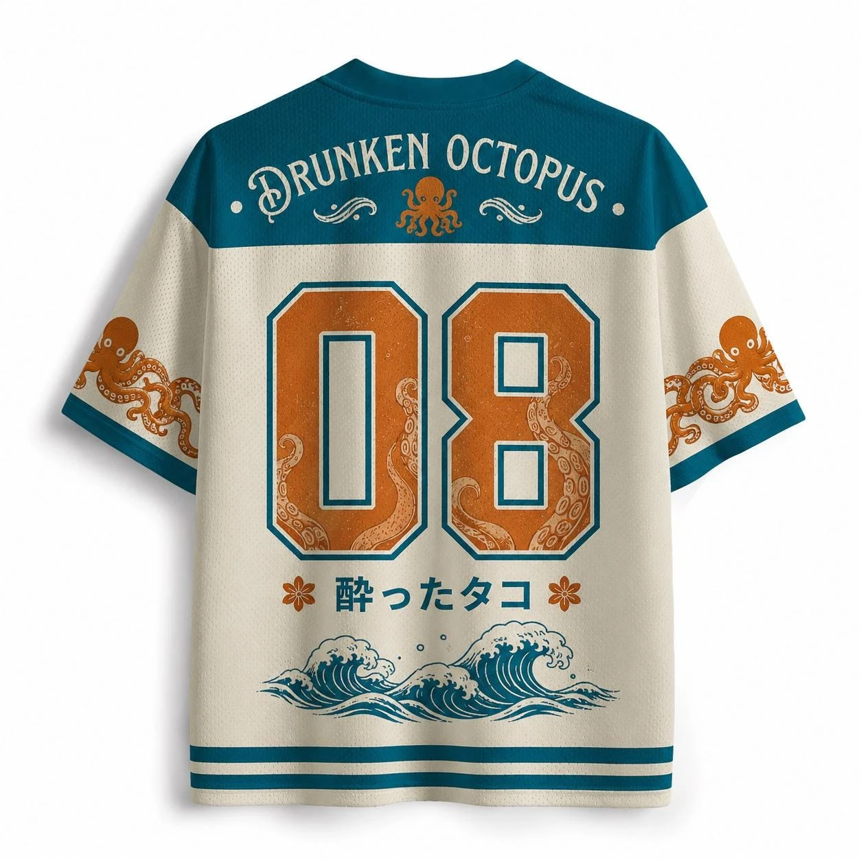 2026 Sommer Mode Neues Retro Oktopus-Kunstdesign 3D-gedrucktes T-Shirt Outdoor Freizeit Sport Locker geschnittenes V-Ausschnitt T-Shirt Groß – Detail 8