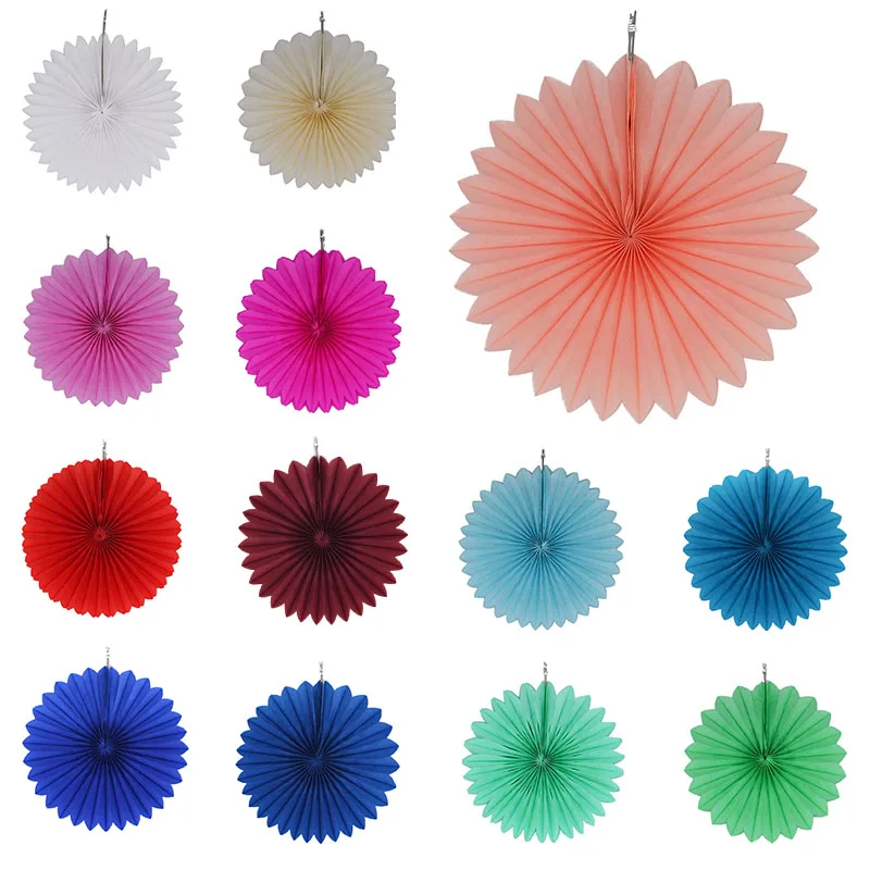 30cm Round Honeycomb Paper Fan Hanging Decor Wedding Birthday Party Baby Shower Bachelorette New Year Festival Backdrop Decor