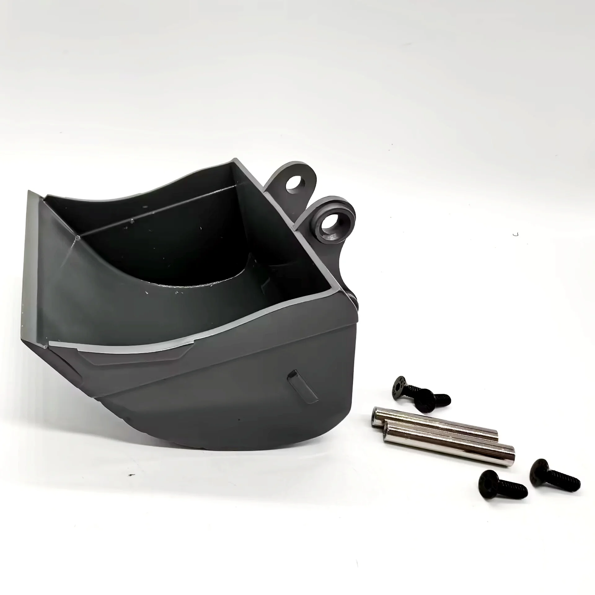 RC 1/14 دلو معدني هيدروليكي بلا أسنان لشاحنة يتم التحكم بها عن بُعد E010 E111 حفارة دلو عريض لتقوم بها بنفسك أجزاء #5