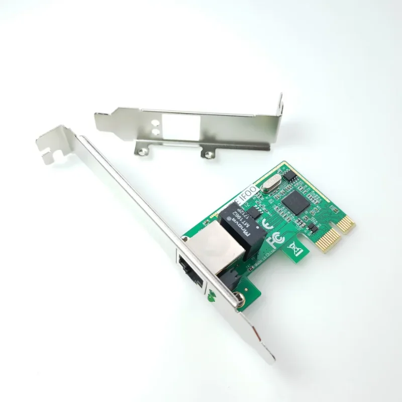 Düşük Tam Braket Gigabit Ethernet LAN PCI Express PCI-e 1000 Mbps Masaüstü Bilgisayar ITX ATX mATX Ana Bilgisayar Kasası RJ45 Ağ Kartı