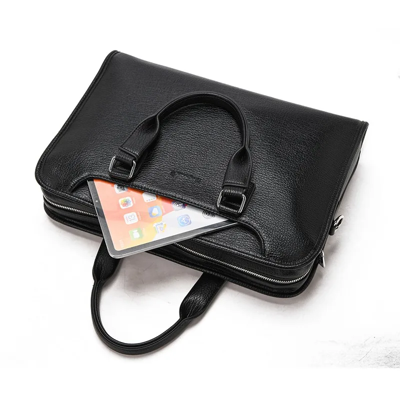 جديد الرجال حقيبة مكتب الأعمال حقيبة يد الرجال بولي Leather الجلود 15.6 بوصة حقيبة لابتوب حقائب كتف متنقلة sreкаoración noitebuка