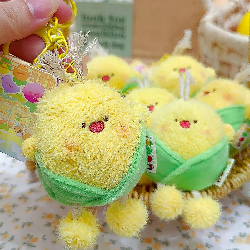 Portachiavi per bambola di peluche estraibile con verdure dei cartoni animati Portachiavi per bambola di pezza creativa Zaino con ciondolo Decorazione da appendere Regali carini