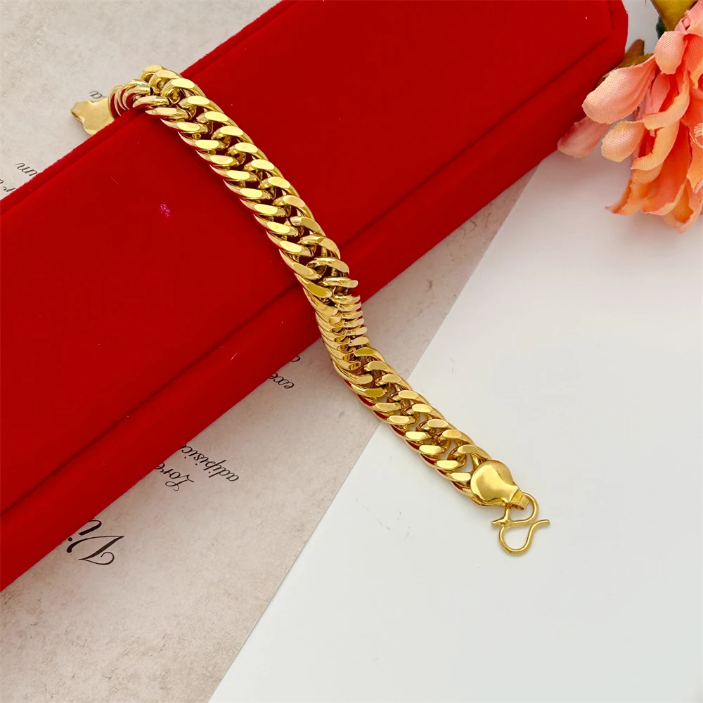 High Quality  6/8/10mm Link Chain Bracelets for Men Women Stainless Steel Hiphop Jewelry Accessories Wristband Pulsera Gifts