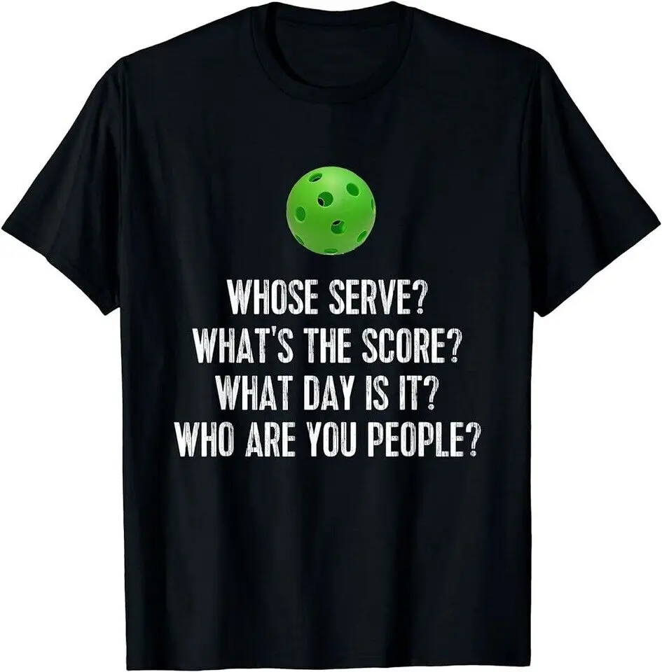 Funny Pickleball Shirt Whose Serve League Pickleball Team T-Shirt