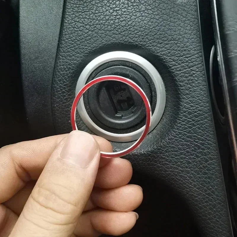 Car Engine Start Stop Ignition Button Ring Trim For Mercedes‑Benz AMG A B C GLC GLA CLA GL Class W176 W246 W205 X253 X156 C117