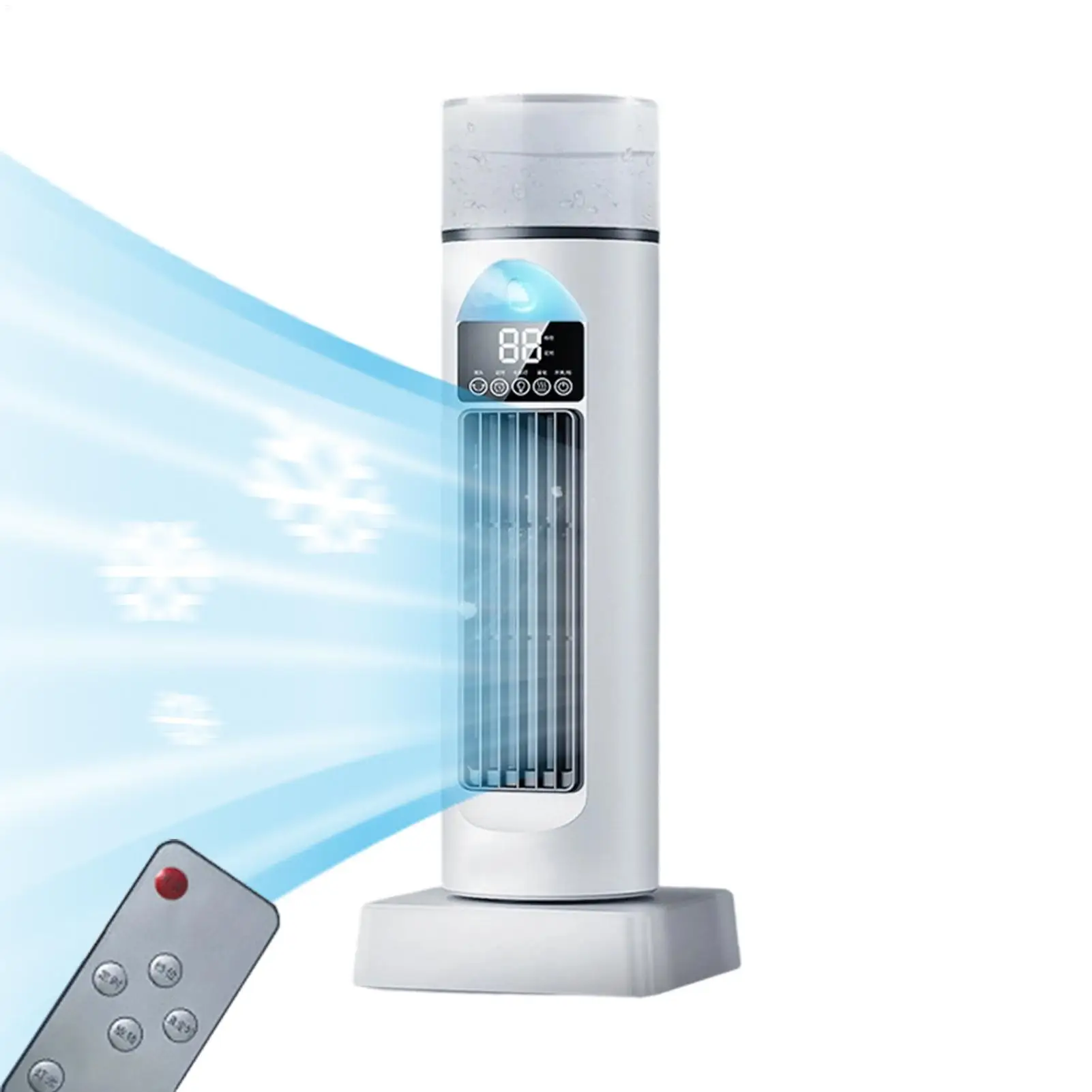 Tower Fan Quiet Oscillating Cooling Humidifier Tall Tower Fan Personal Air Conditioner for Home Bedroom Living Room Kitchen