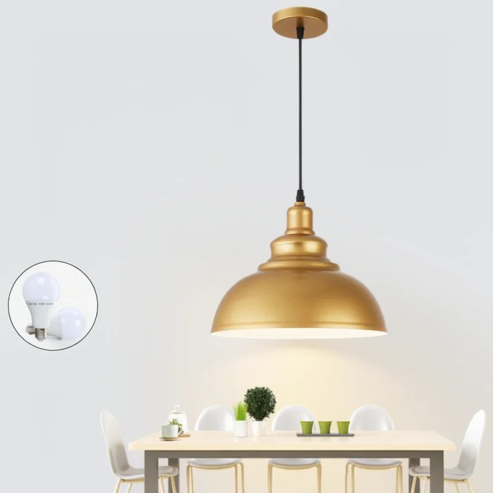 Nordic Industrial Pendant Lighting Vintage Metal Hanging Lamp Minimalist Fixture For Dining Room Cafe Shop Interior Decor