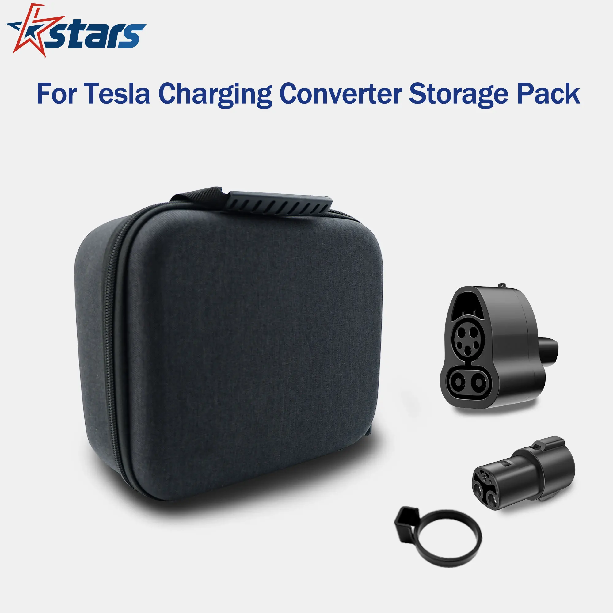 For Tesla CCS1 J1772 Charger Adapter Storage Bag For Electric Car Charging Accessories Waterproof Convenient Travel Case