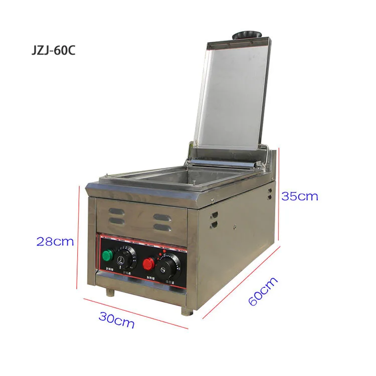 Mesin Penggorengan Listrik Kecil Berbahan Stainless Steel untuk Samosa, Spring Roll, Gyoza, dan Pangsit