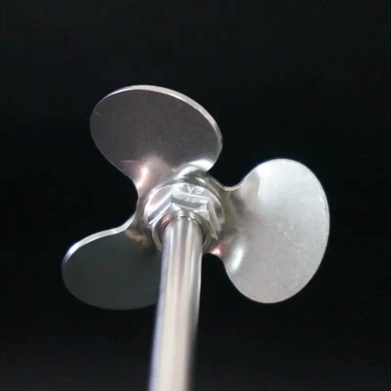 1 قطعة ضياء 40/50/60/70/80/100/120 مللي متر 304 الفولاذ المقاوم للصدأ ثلاثة شفرة اثارة مجداف مختبر 30 درجة زاوية اثارة شفرة #3