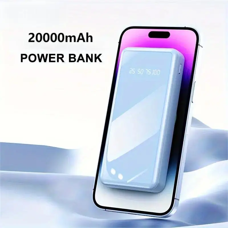 

20000mAh Power Bank Large Capacity 22.5W PD two-Way Quick Charging Portable Powerbank External Battery for Smart Mobile Phone