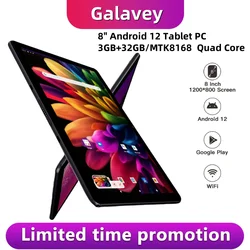 QP70 Tipo-C Android 12 Tablet, 2GB de RAM, ROM 32GB, MTK8168 Quad Core, câmera dupla, 1024x600 Pixels, WiFi, Bluetooth 5.0, GPS, 7 