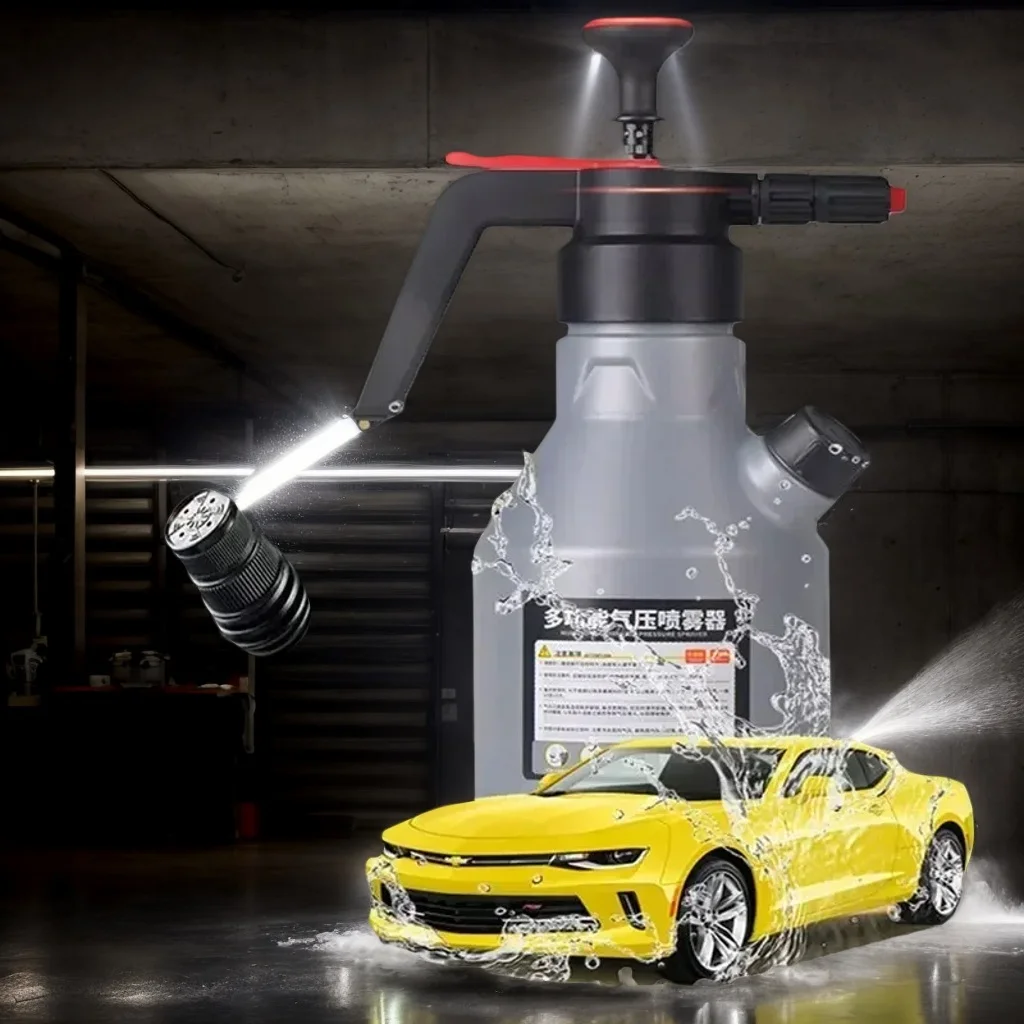 

Распылитель пены для автомойки объемом 2 л — пластиковая дезинфекционная бутылка под давлением воздуха для очистки и полива (ручной инструмент)