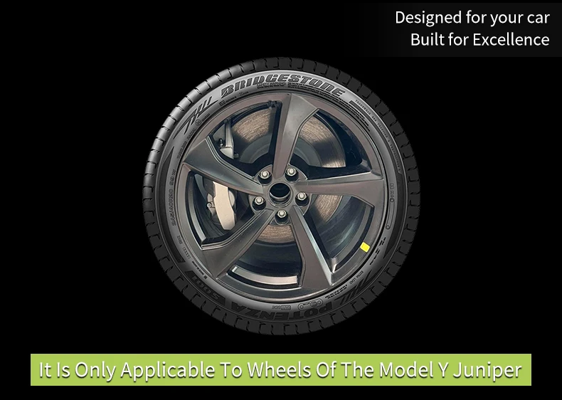 4 Stück für Model Y Juniper 2025-2026 19 Zoll Uberhelix-Style Radkappen für Tesla Felgenabdeckung Zubehör Radkappe Automobil-Radkappe – Detail 3