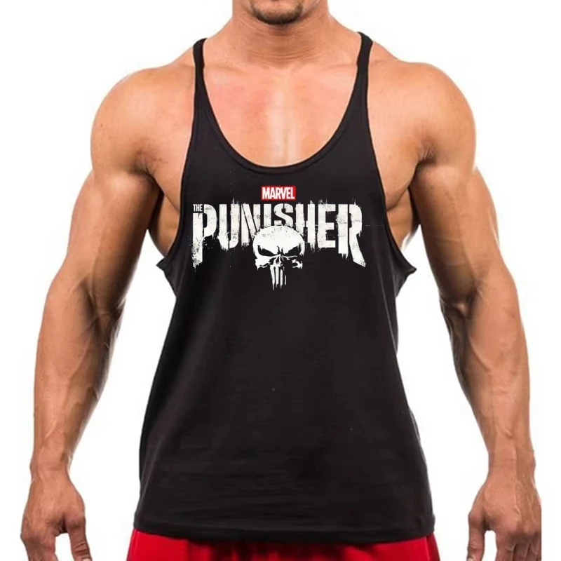 

Men's Fitness Stringer Tank Top, Gym Muscle Training Thin Strap, Breathable Fabric for Strength Training Workouts