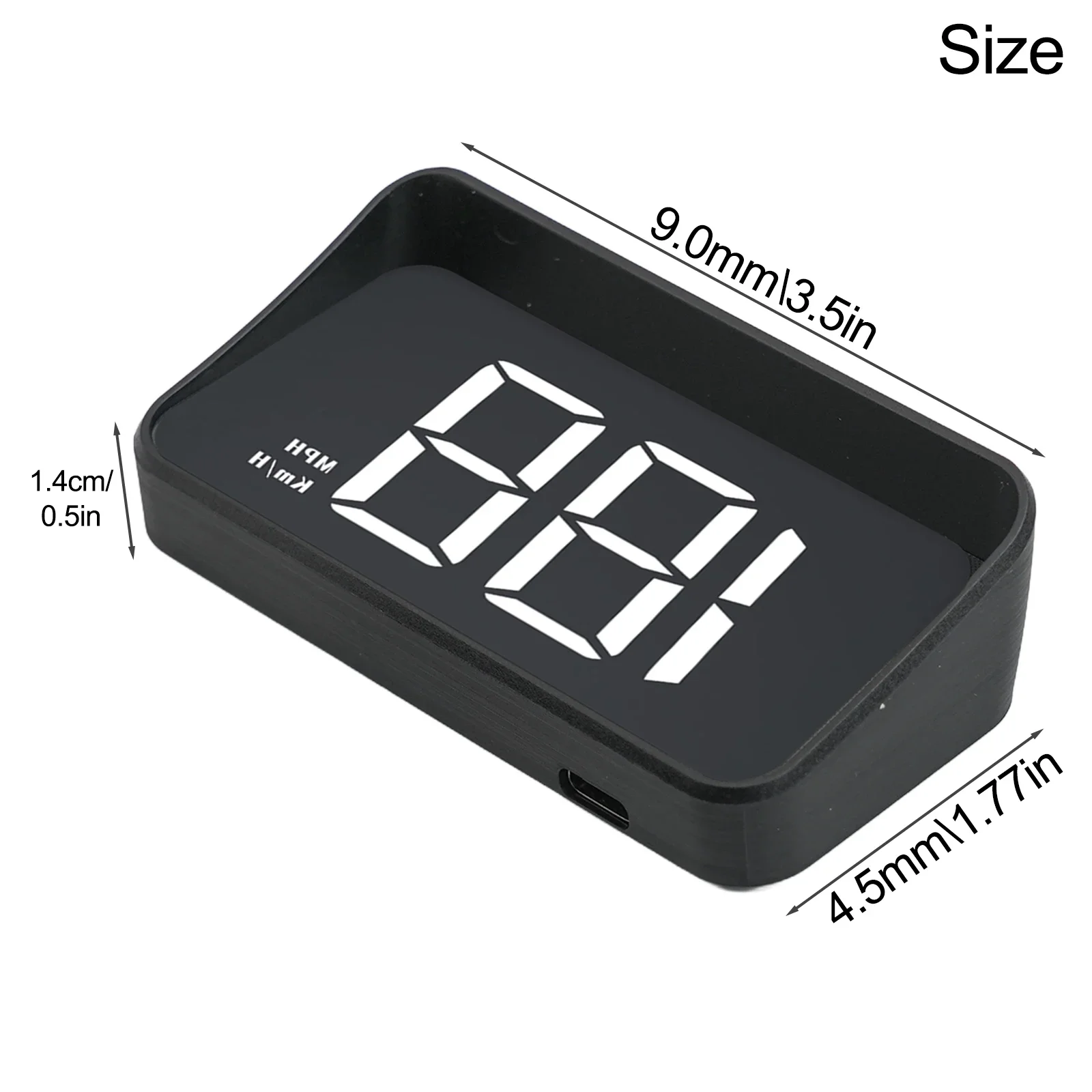 High Accuracy Car HUD Speedometer with Easy Setup Projects Speed and Functions on Windshield for Driver Convenience