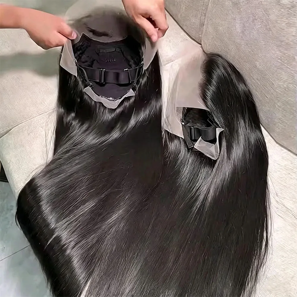 Parrucche con frontale in pizzo trasparente, lunghezza 36-40 pollici, modello 13x6, con capelli lisci, densità 250, parrucca brasiliana con frontale in pizzo 13x4 HD, parrucca in capelli umani, lunga,