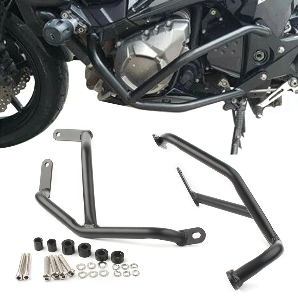 Z800 2018 Motorcycle Engine Crash Bar Bumper Guard Protector For Kawasaki Z 800 2013 2014 2015 2016 2017 18 Steel Black 2PCS