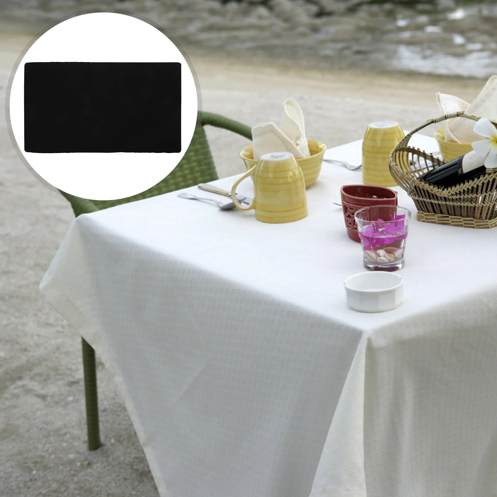 

Picnic Tablecloth Cover Reusable Dustproof Table Cover for Camping Travel Accessories Decorative Fitted Tablecloth for Courtyard