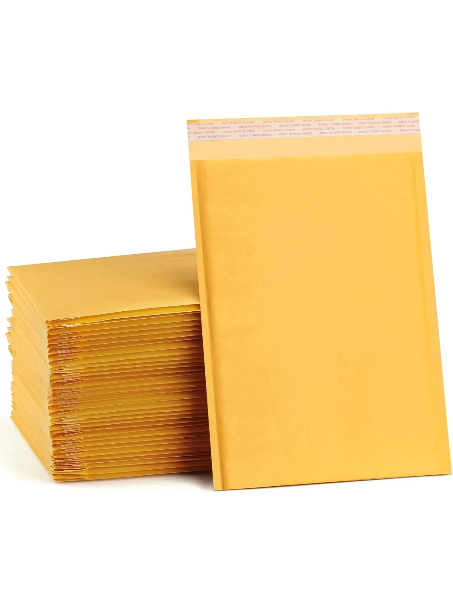 Sacs d'expédition adhésifs auto-scellants à bulles en Kraft, enveloppes rembourrées pour l'expédition