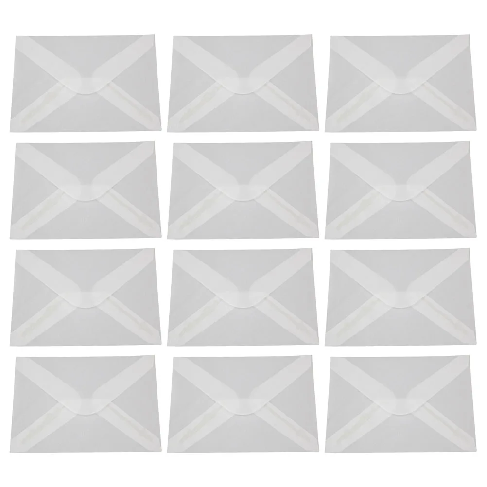 

50 шт., прозрачные конверты из калька, пустые приглашения, поздравительные открытки, почтовые конверты для свадеб, вечеринки, праздника, фестиваля