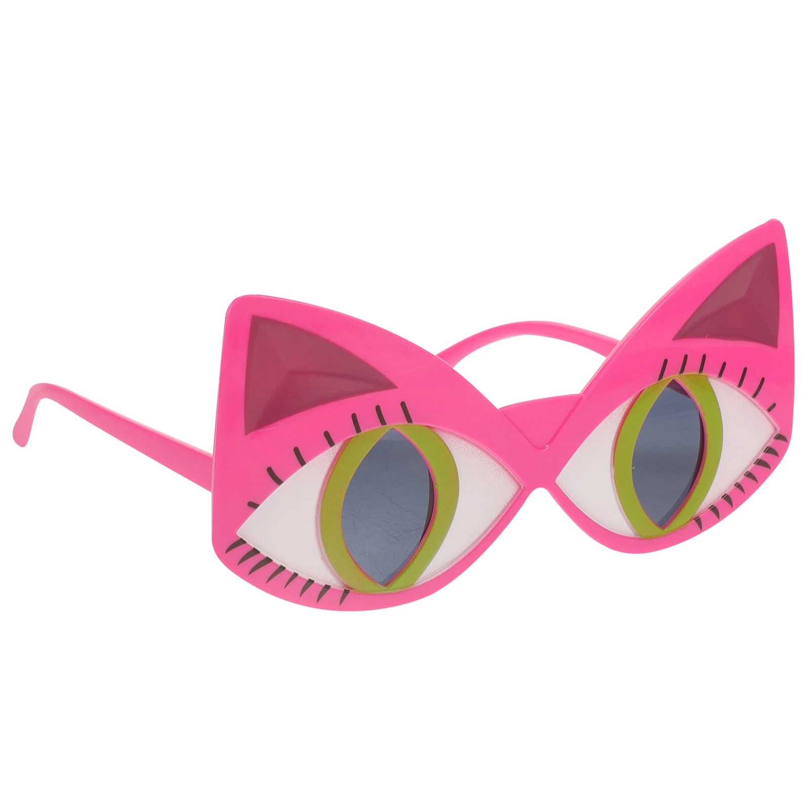 

Cat Eye Glasses Lightweight PC Material Funny Accessories Lashes Halloween Gifts Cosplay Costumes Women Men