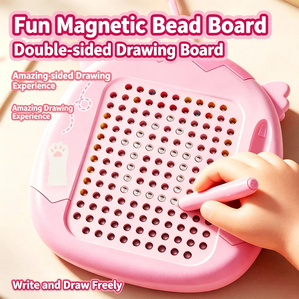 1/2pcs Magnetic Drawing Board Keychain Cute Cat Hair Salon DIY Stylist Doodle Pad Portable Educational Toys Party Birthday Gift