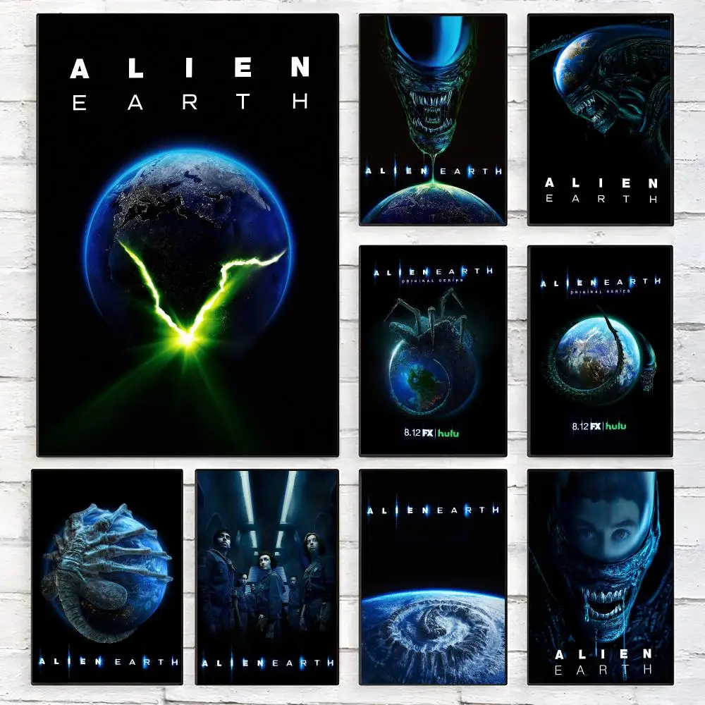 Horror Movie A-Alien Earth Poster Trendy Aesthetic Wall Art high-end Bedroom Home Cafe Decor