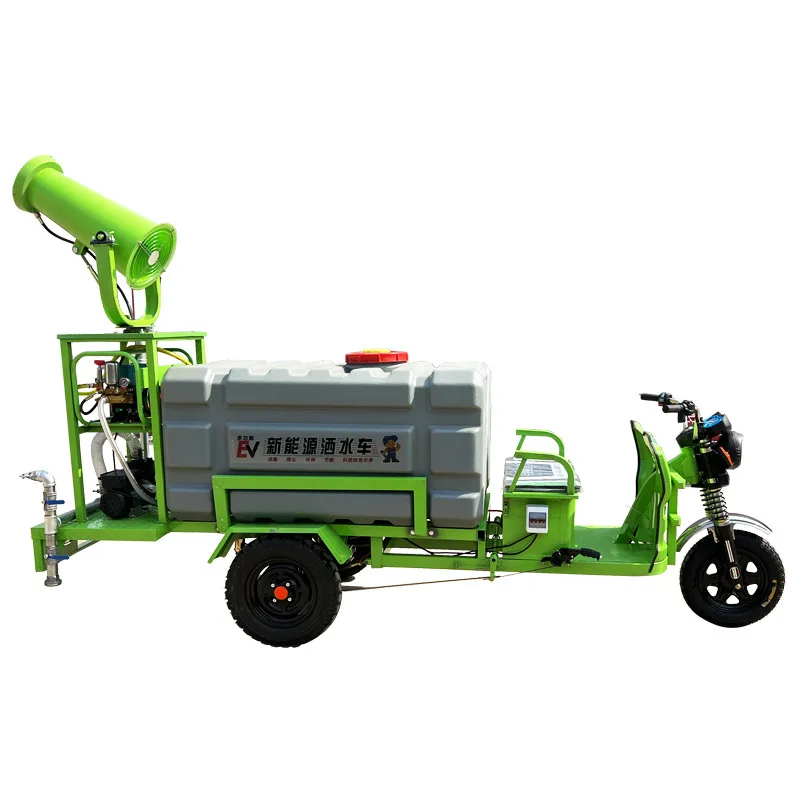 

Electric three-wheeled sprinkler construction site multi-functional road dust removal and greening disinfection vehicle small