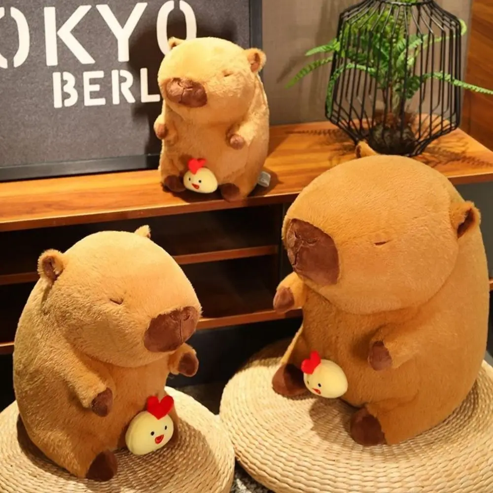 

Chicken Chick Capybara Plush Toy Animal Simulation Stretchable Capybara Doll Fluffy Soft Capybara Anime Fluffty Toy