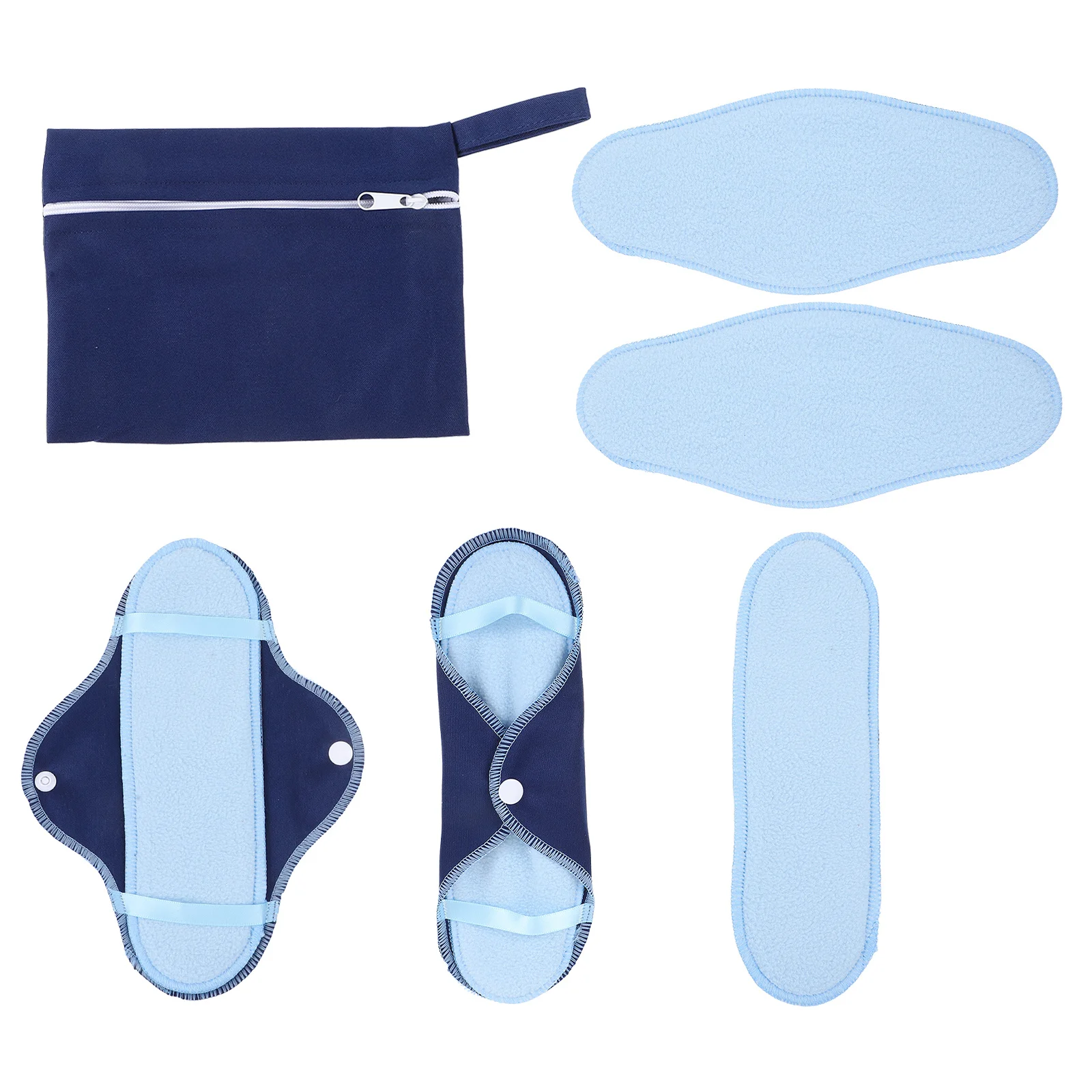 

1Set Washable Sanitary Pads Polar Fleece Menstrual Napkins Reusable Leakproof Nursing Mats Comfortable Absorbent