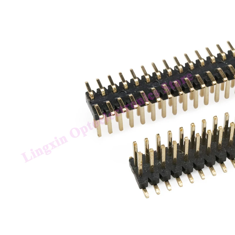 10PCS 1.27mm Strip Double Row Male Pin Header Connector 1.27 SMD SMT Pinheader Socket 2*3/4/5/6/7/8/10/12/15/20/40/50Pins