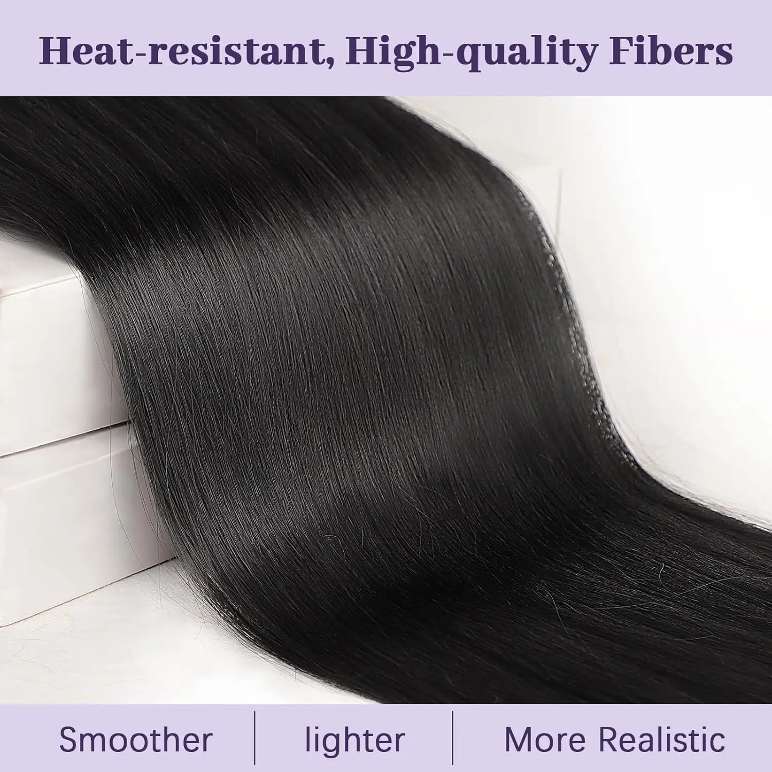 Long Straight Drawstring Ponytail Extensions 100% Brazilian Human Hair Natural Soft Clip ins Ponytail Hair Extensions for Women
