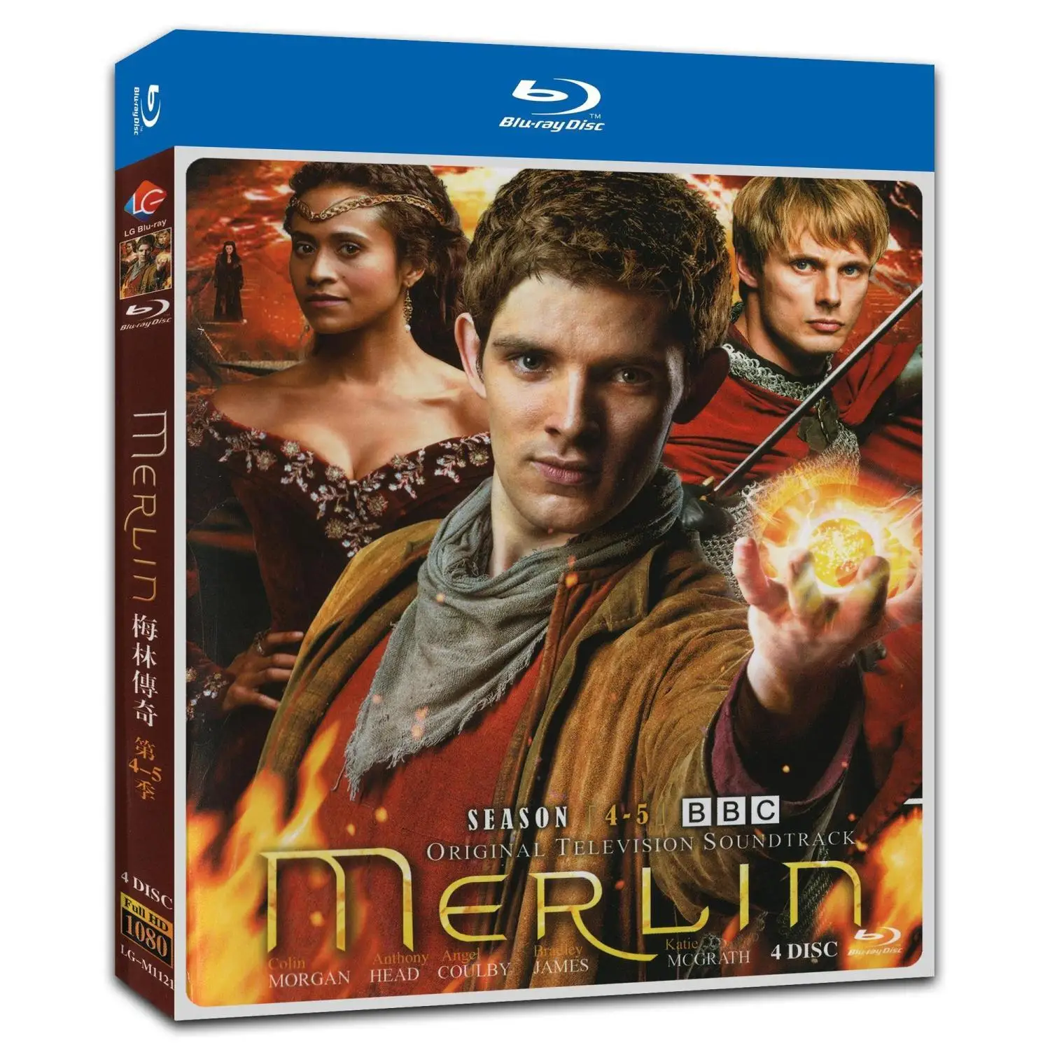 

Merlin, Seasons 4-5, 4 Blu-ray Discs with English/Chinese and English subtitles