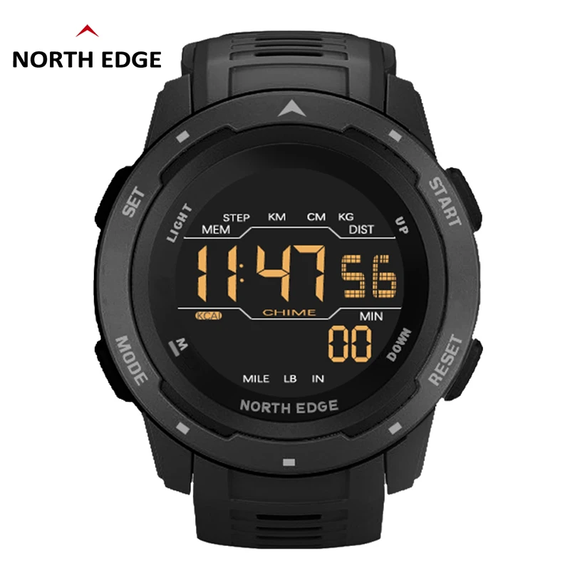 

NORTH EDGE Digital Watch Men Military watch Sports Watches Fashion Running Sports Swimming Waterproof 50M Mens Electronic clock