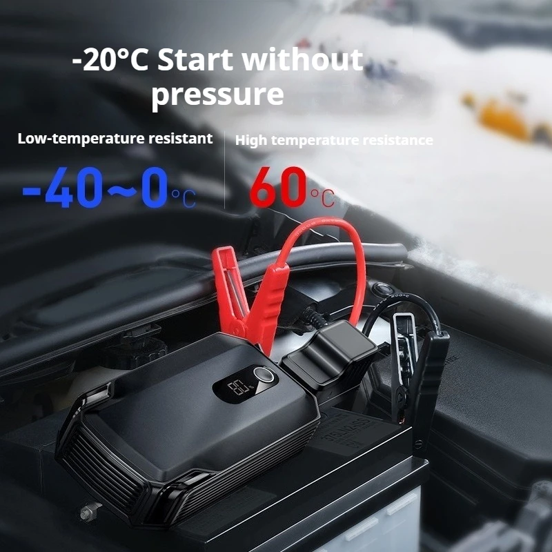 12V 13000mAh Car Jump Starter Intelligent Digital Display Efficient and Reliable Portable Power Bank for Auto,Motorcycles