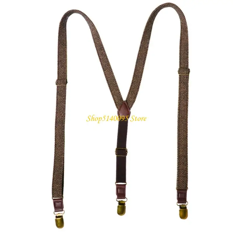 DXAE 3 مشابك للرجال حمالات حزام مطاطي بمشبك قابل للتعديل ومريح يناسب الملابس الرسمية