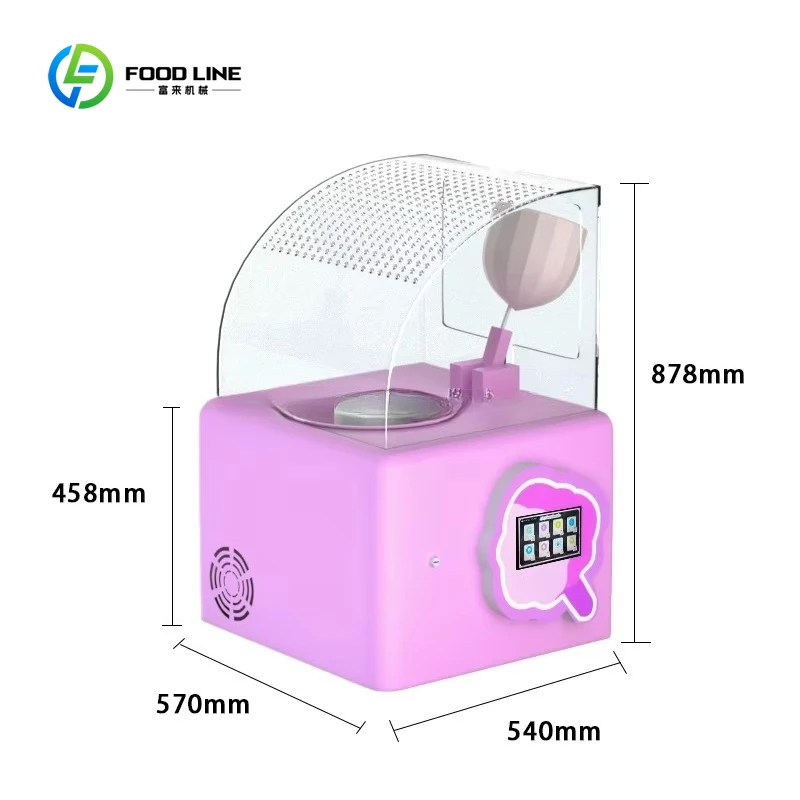 Customized High Quality Semi-Automatic Cotton Candy Machine Efficient Convenient Candy Floss Maker Ideal