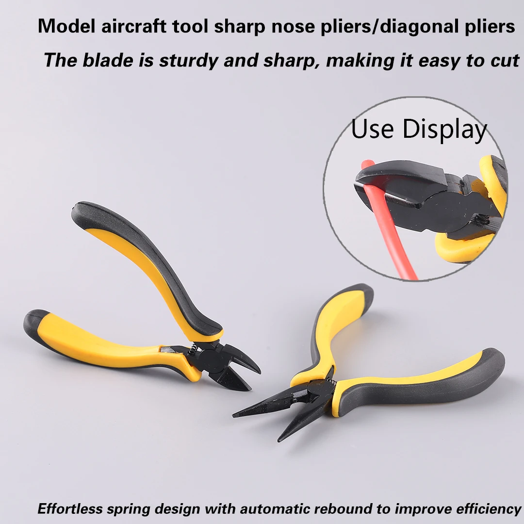 

Mini Plier Cable Cutter Cutting Nippers Pliers Multi-purpose Tool Yellow Black Diagonal Mini Tool Pliers Tweezers Clamps