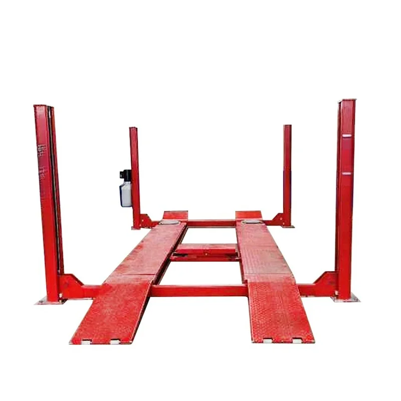 PrimeSelect 00Kg Four Lift For Wheel Alignment Service CE Proved 4T Capacity 4 Post Car Hoist Ers