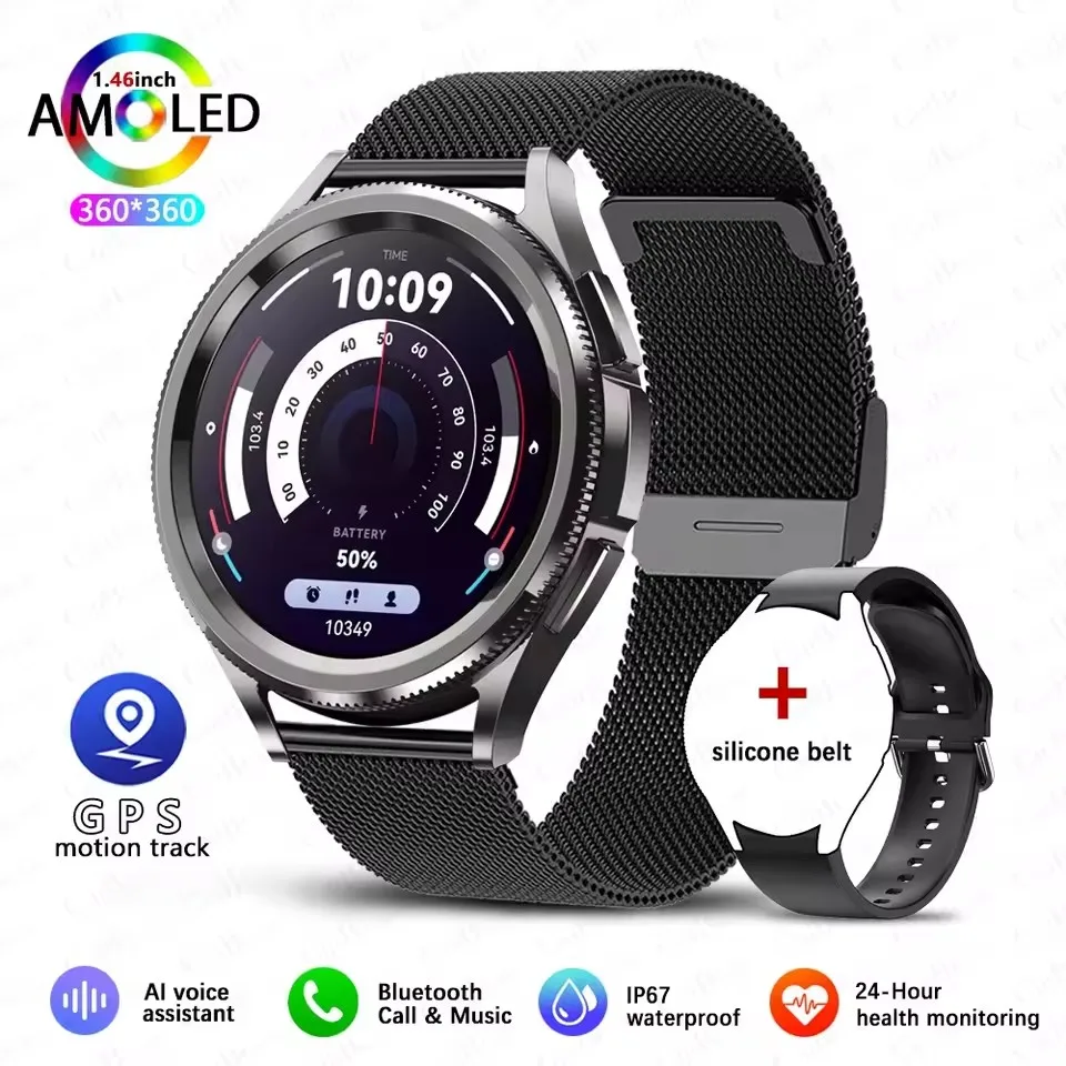 

For android And iOS Watch Classic Smart Watch Women Men Sports Fitness Health Waterproof Bluetooth Call Smartwatch 2026 New