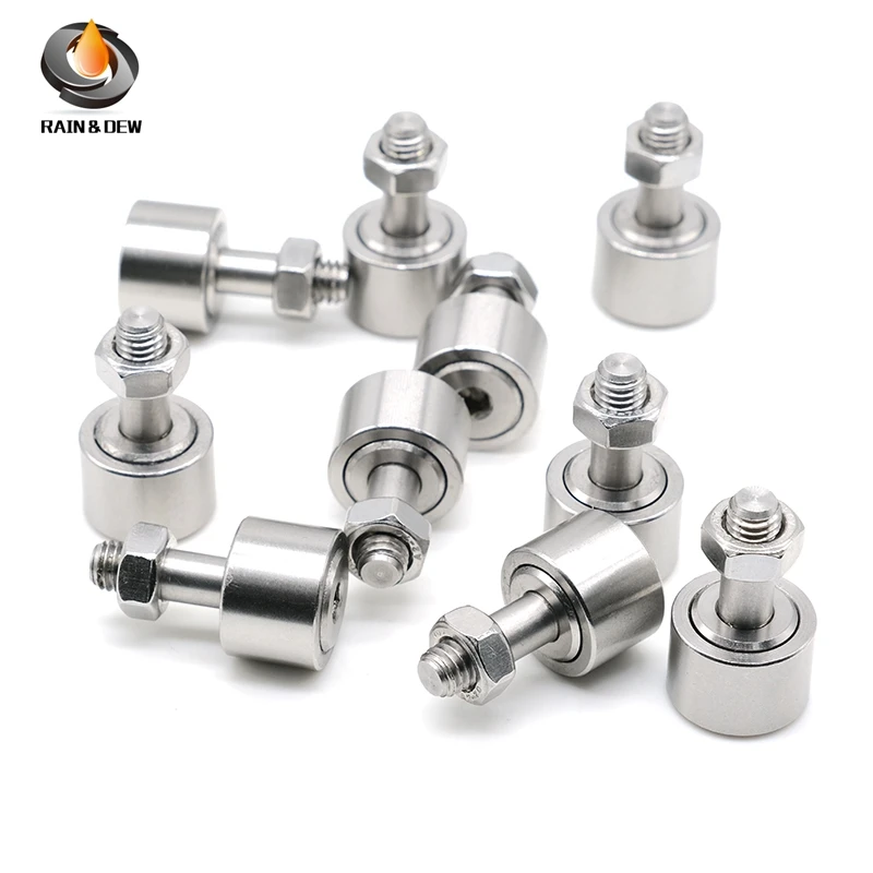 1Pcs CF8 Stainless Steel Cam Follower Needle Roller Bearing KR19 Miniature Cam Followers CF8 8x19x32.2mm