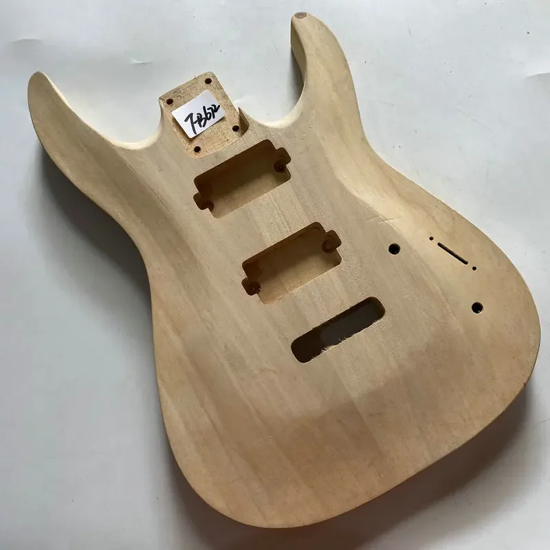 FB672 Custom Order Unfinished ST Guitar Body Solid Alder HH Pickups Tremolo Bridges NO Paint  Wood Damages for DIY Replace