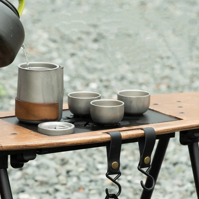 Outdoor Camping Table Lift Table Portable Lightweight Folding Table Outdoor Light Frame Table Multifunctional Camping Wood Desk