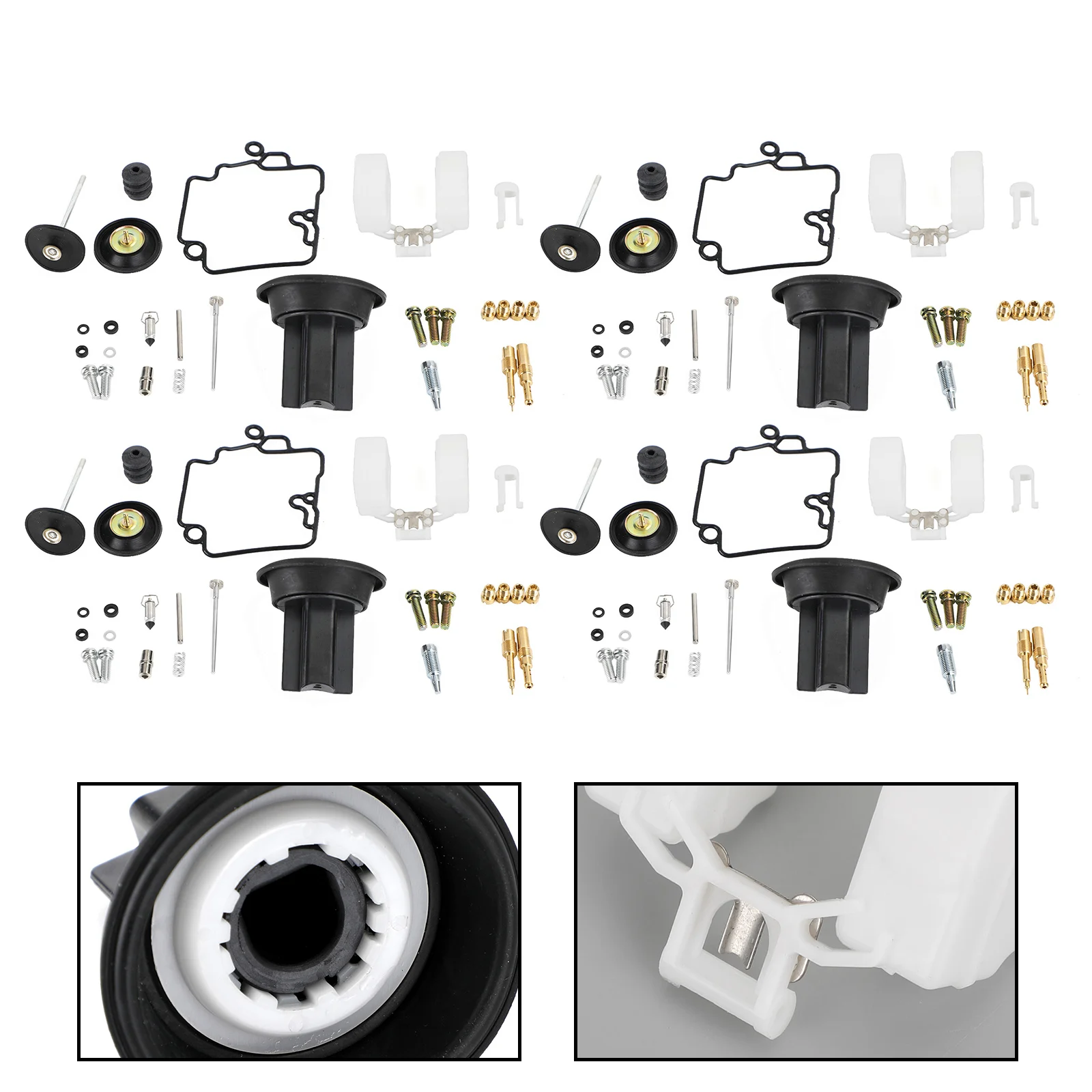 Artudatech 4X Carburetor Carb Repair Kit acceleration pump fit for KT CVK24 Scooter Racing